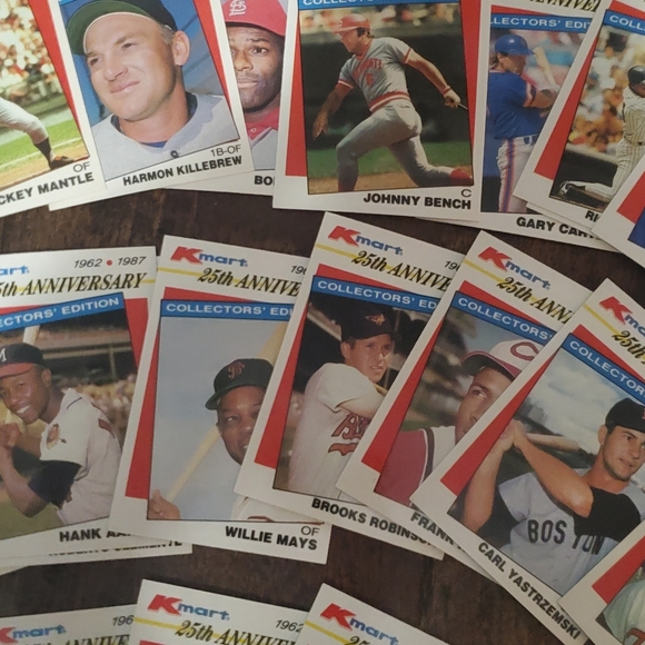 Topps 25th Aniversary Vintage Baseball Card Set - 1962 - 1987 And More.. - Picture 3 of 8